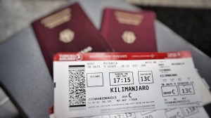 Boarding pass to Kilimanjaro, Tanzania